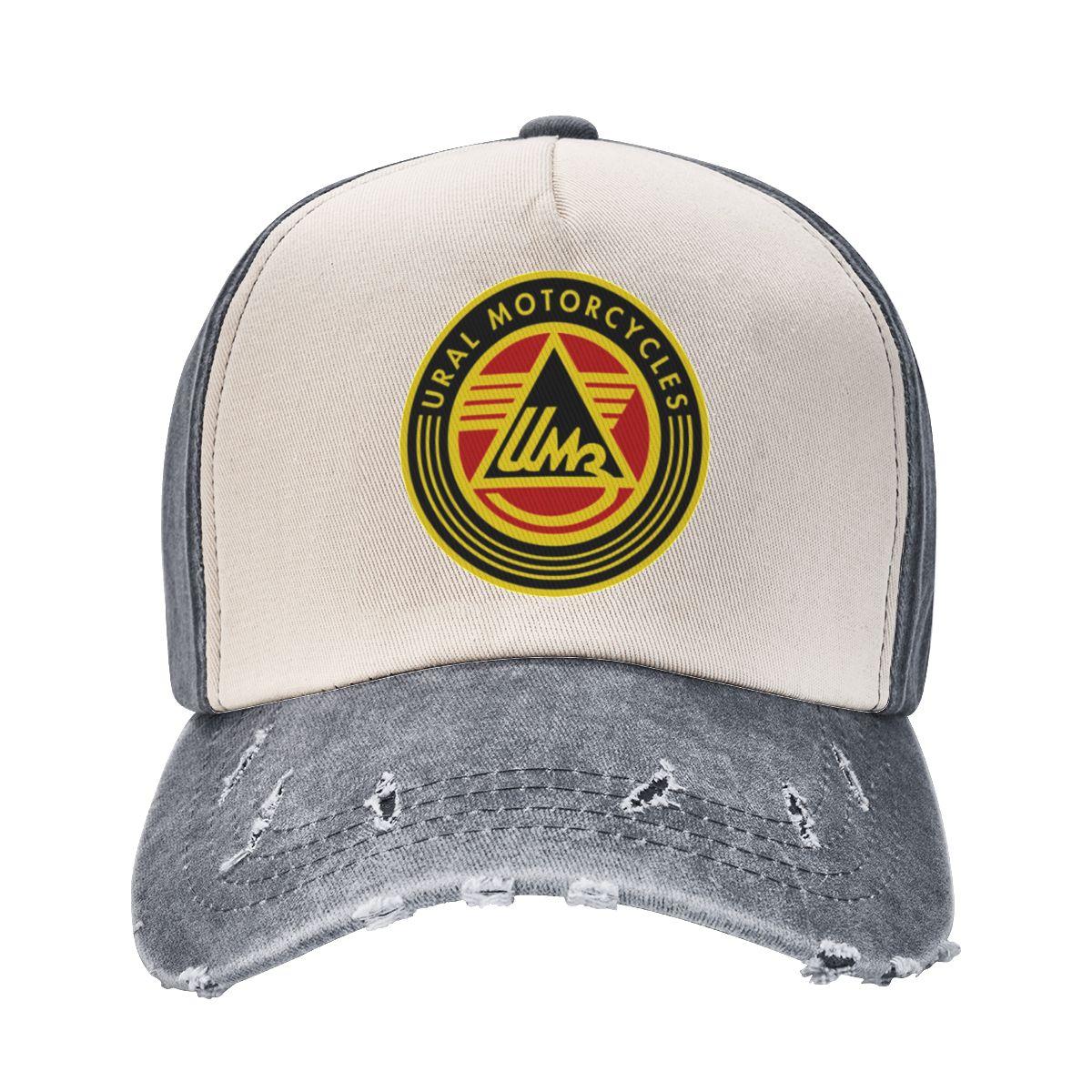 91530103MABXANBX49 Baseball Caps Ural Motorfietsen Logo Accessoires Unisex Vintage Distressed Washed Snapback Hoed One Size