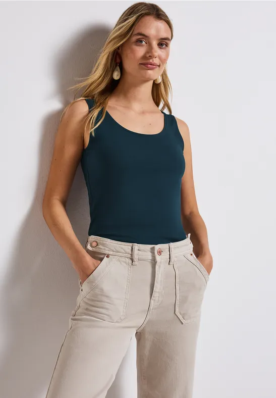 STREET ONE Tanktop ANNI met stretchaandeel