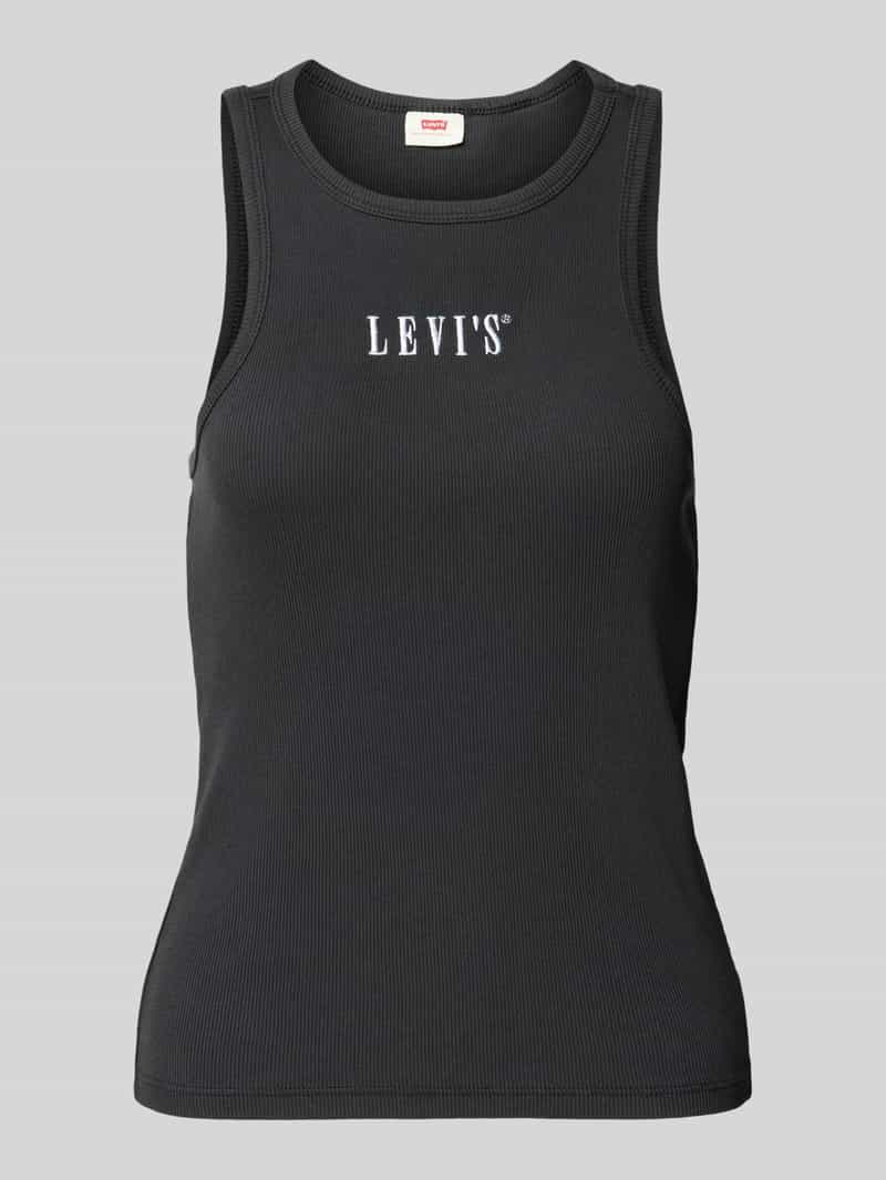Levi's Geribde tanktop GRAPHIC GEMINI met logo-borduurwerk en structuur-look