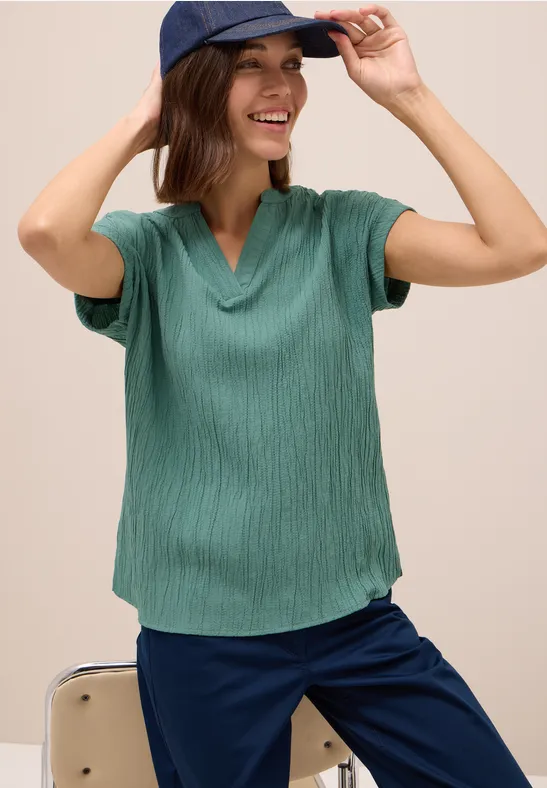 Cecil Blouse shirt met textuur