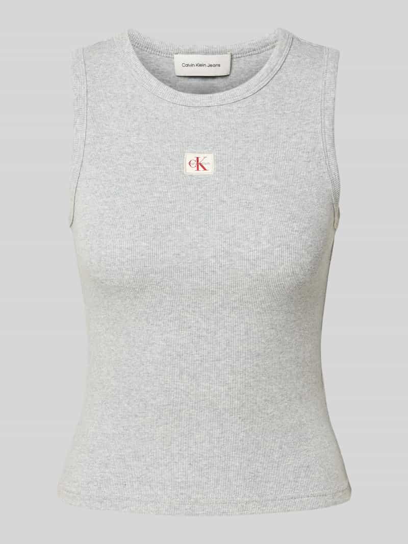 Calvin Klein Tanktop A - WVN LBL 2X2 CTTN
