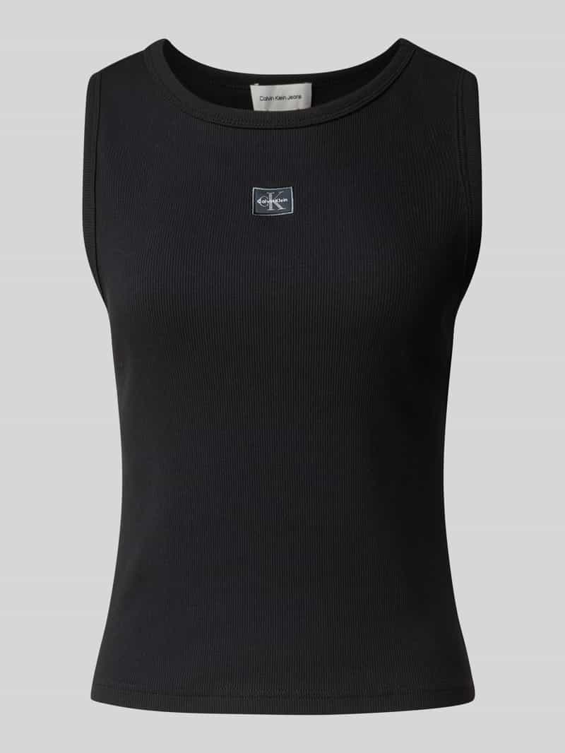Calvin Klein Tanktop A - WVN LBL 2X2 CTTN