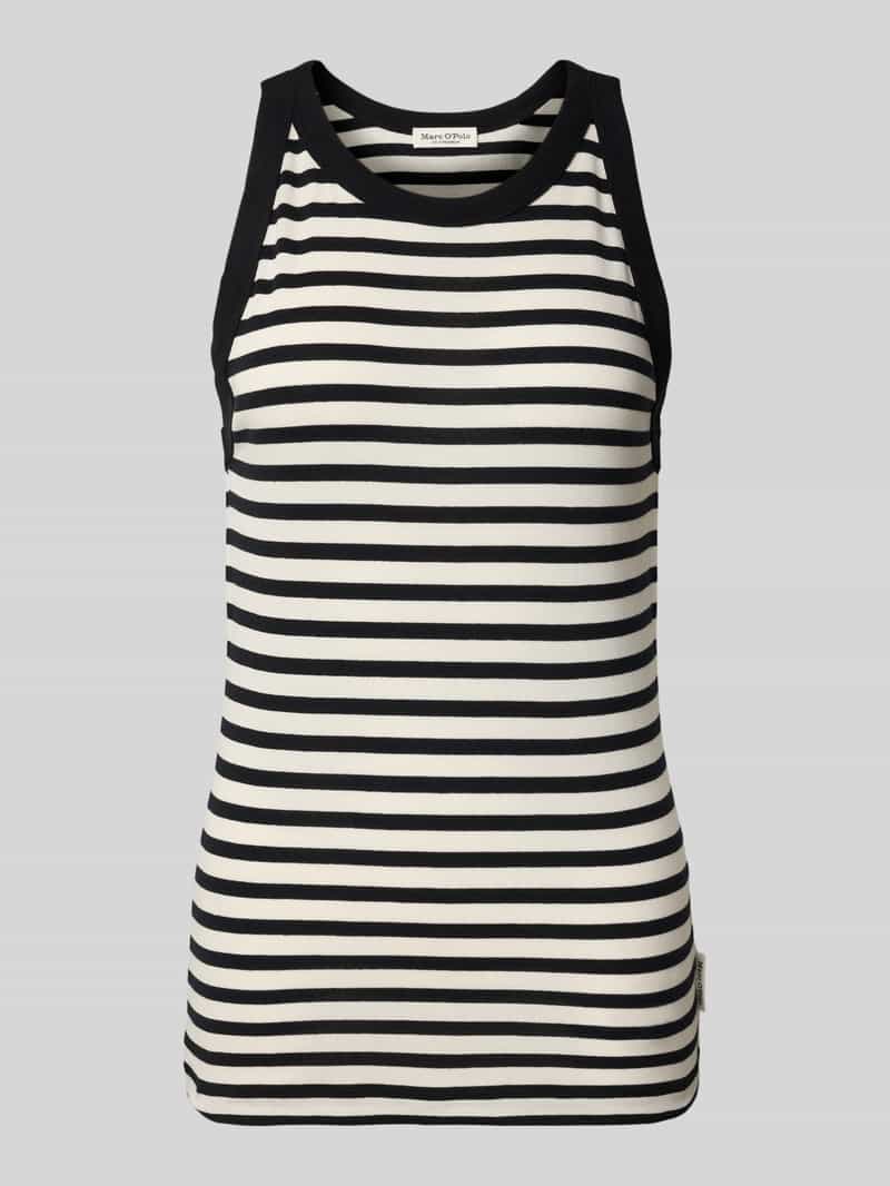 Marc O'Polo Tanktop gestreept, van rib-jersey, slim fit