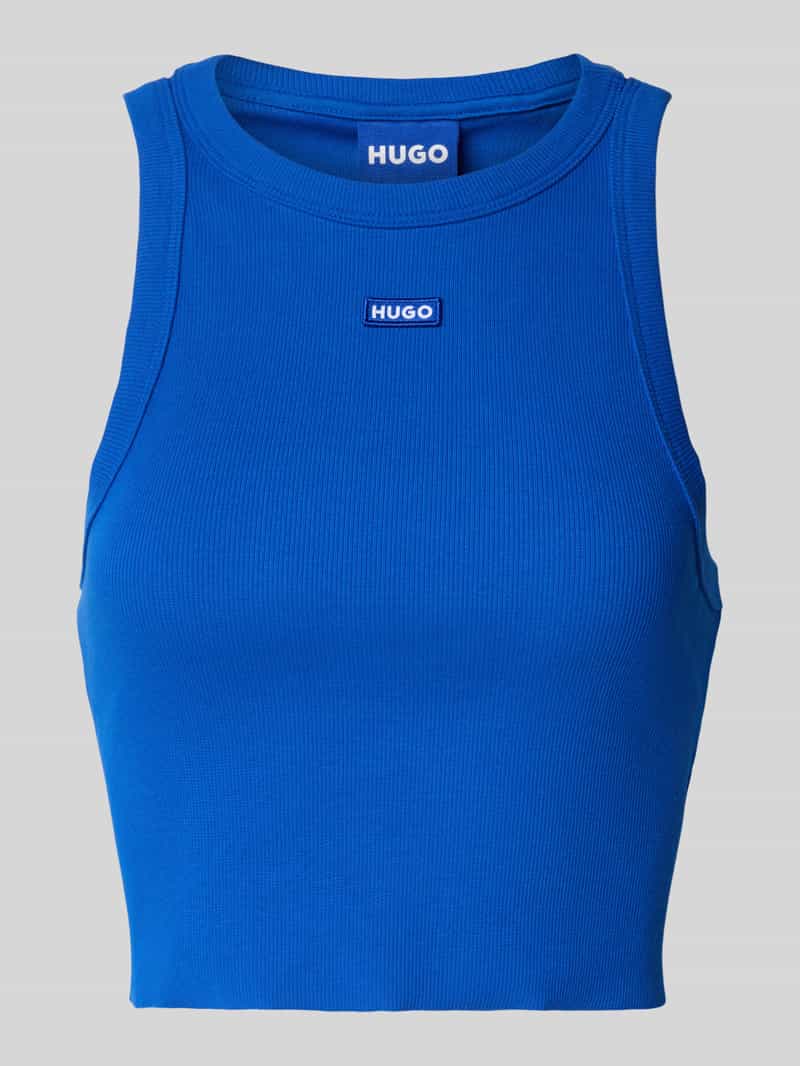 OTTO HUGO Blue Tanktop Baby Tank Cropped-Form