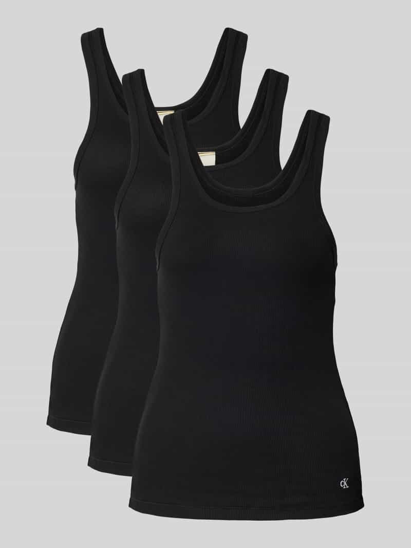 Calvin Klein Tanktop SCOOP NECK COTTON TANK 3PK (3-delig, Set van 3)