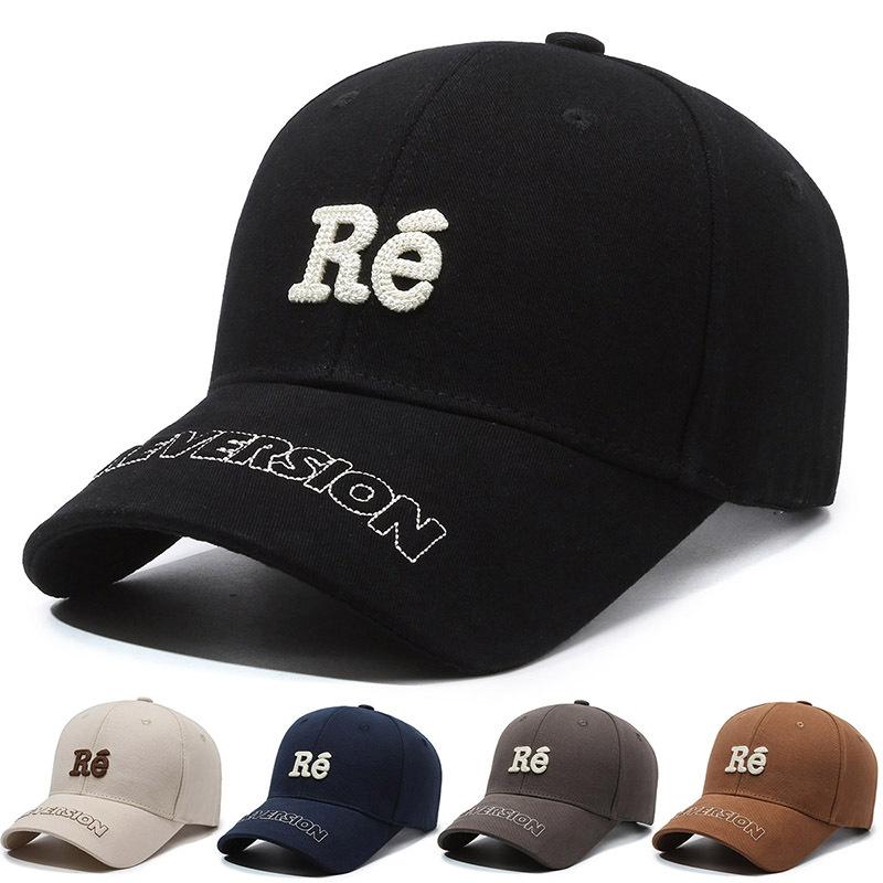 ONIHUA Mannen Vrouwen Brief Baseball Cap Outdoor Lente Herfst Borduren Zonnehoed Cap beige