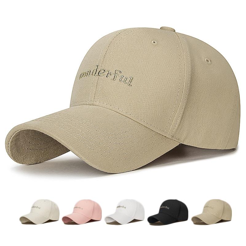 ONIHUA Lente Zomer Mannen Geborduurde Brief Baseball Cap Vrouwen Brief Paardenstaart Panama Cap Snapback Hoed Zonneklep Hoeden kaki
