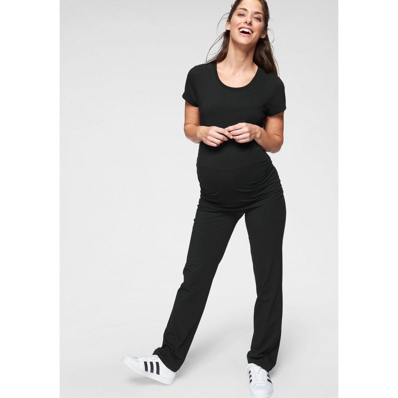 Neun Monate Zwangerschapsset 2-delig set T-shirt + leggings voor zwangerschap en borstvoeding (set, 2-delig)