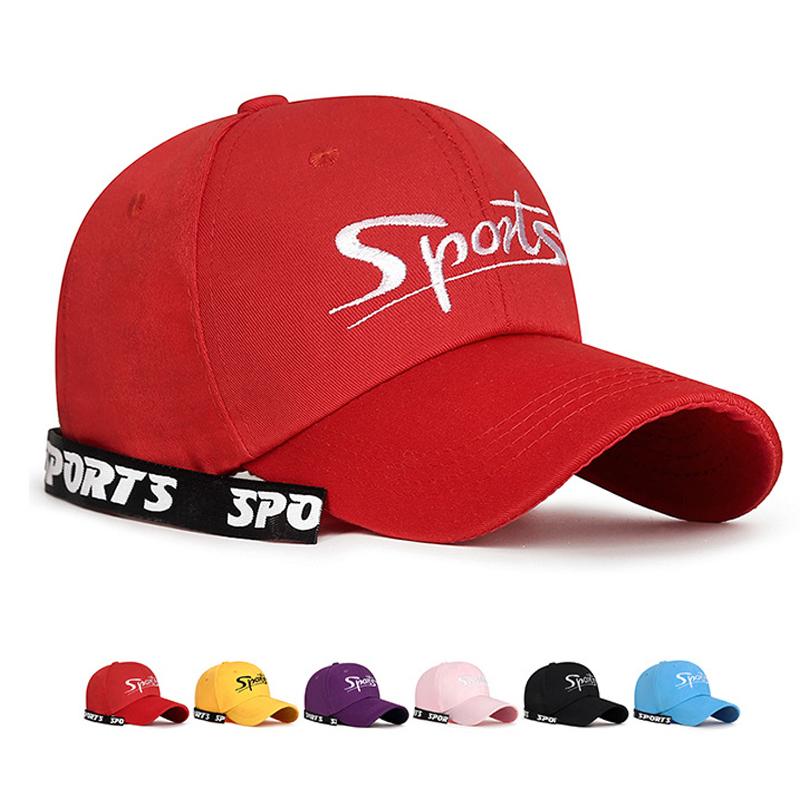 ONIHUA Student Jonge Mannen Vrouwen Baseball Cap Geborduurde Letters Zonnehoed Sport Cap Zonneklep Hoeden Vissershoed Piek Cap roze