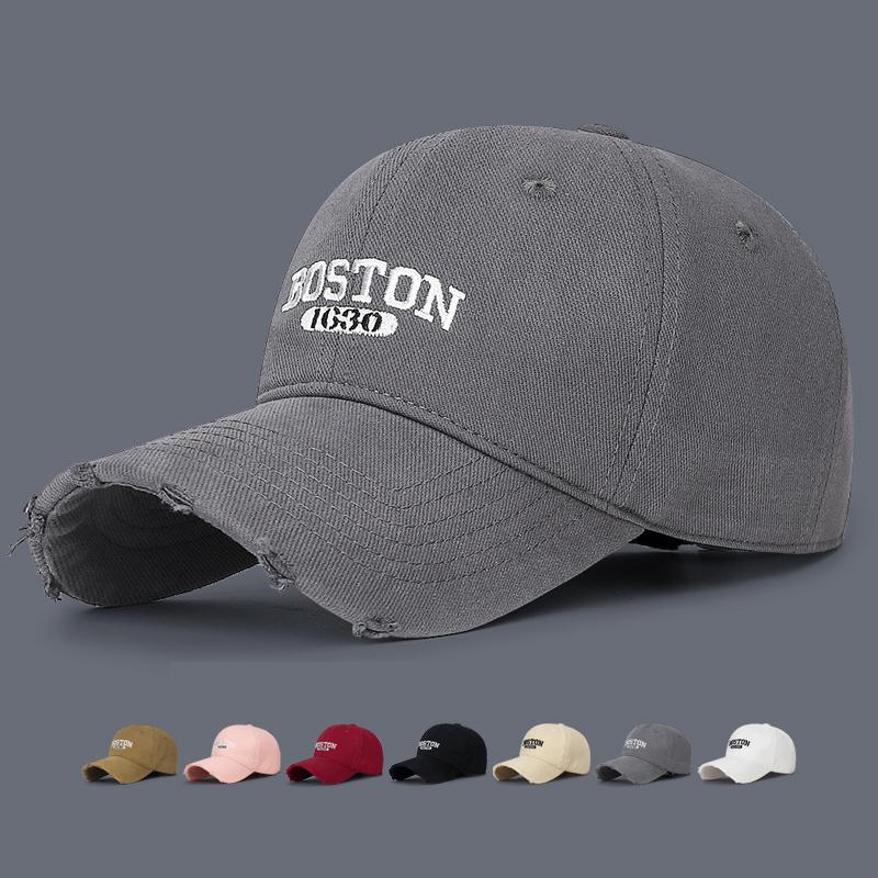 ONIHUA Gat geborduurde digitale honkbalpet Unisex katoenen pet Snapback hoed Zonneklephoeden Vissershoed Piekpet beige