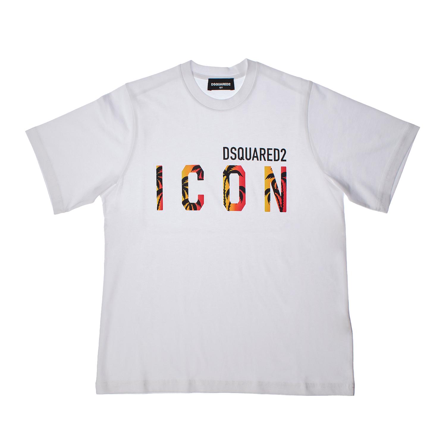 Dsquared2 Slouch Fit Icon T-shirt met korte mouwen voor jongens DQ1710D0-0MMDQ 8 AÑOS zwart