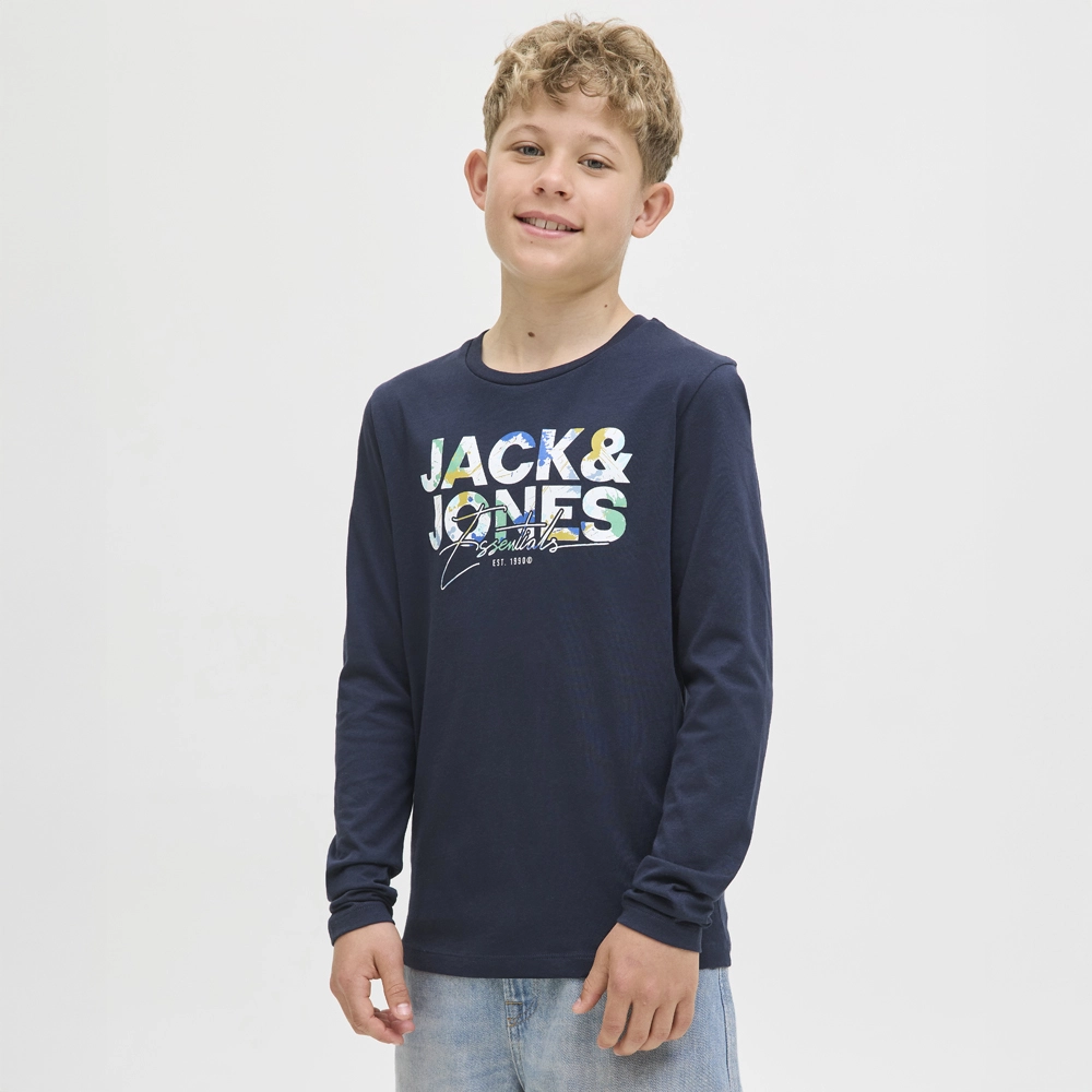 Jack & Jones Junior Shirt met lange mouwen JJGEPLAS TEE LS CREW NECK JNR
