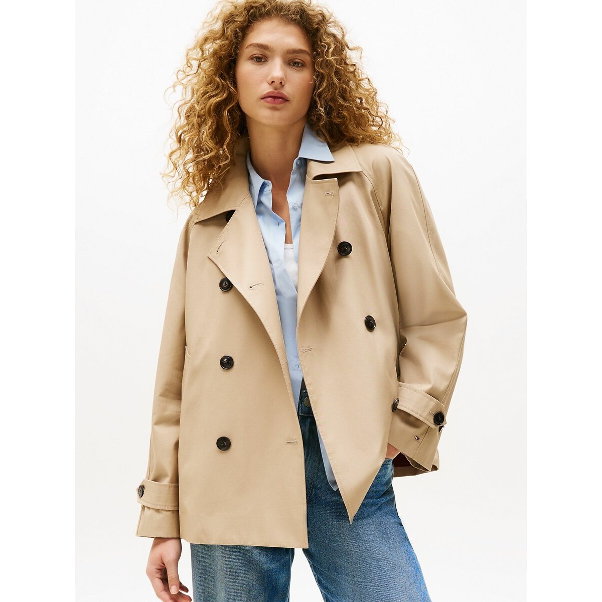 Tommy Hilfiger Trenchcoat COTTON REG SHORT TRENCH COAT