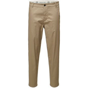 Selected Broek  Slim Tape Repton 172 Flex Pants - Chinchilla