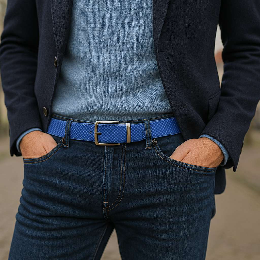 Lureaux Gleaming Blue (Riem)  - Nette Riemen Voor Heren