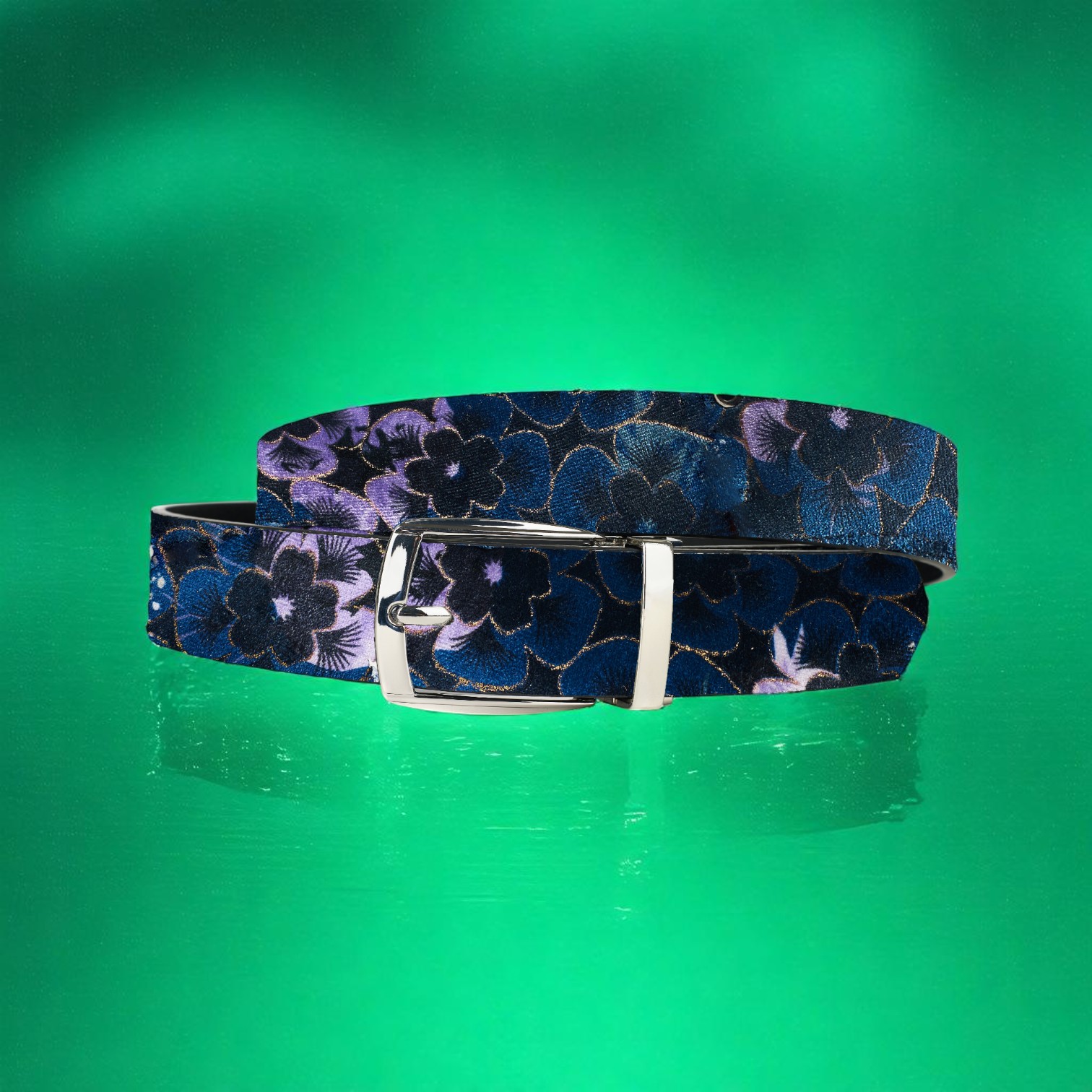 Lureaux Mystic Blueberry Blossom (Riem)  - Nette Riemen Voor Heren