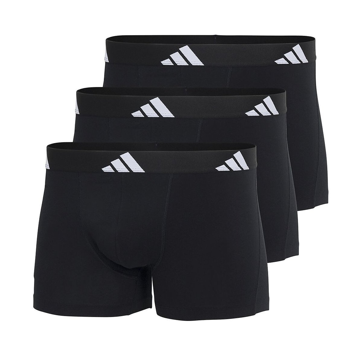 Adidas Sportswear Trunk Active Flex Cotton met elastische logoband (Set van 3)