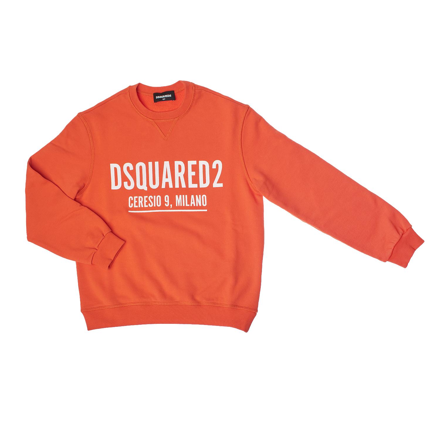 Dsquared2 Relax Icon Crew Neck Sweatshirt DQ1094D0-02YDQ voor jongens 8 AÑOS oranje