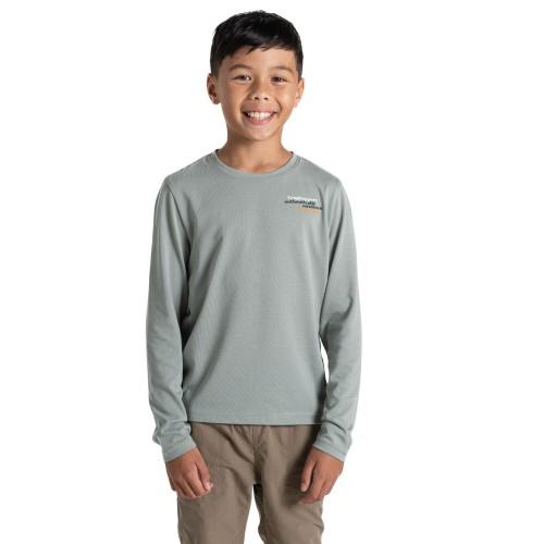 Craghoppers Childrens/Kids Cruz Nosilife Long-Sleeved T-Shirt 7-8 Years groen