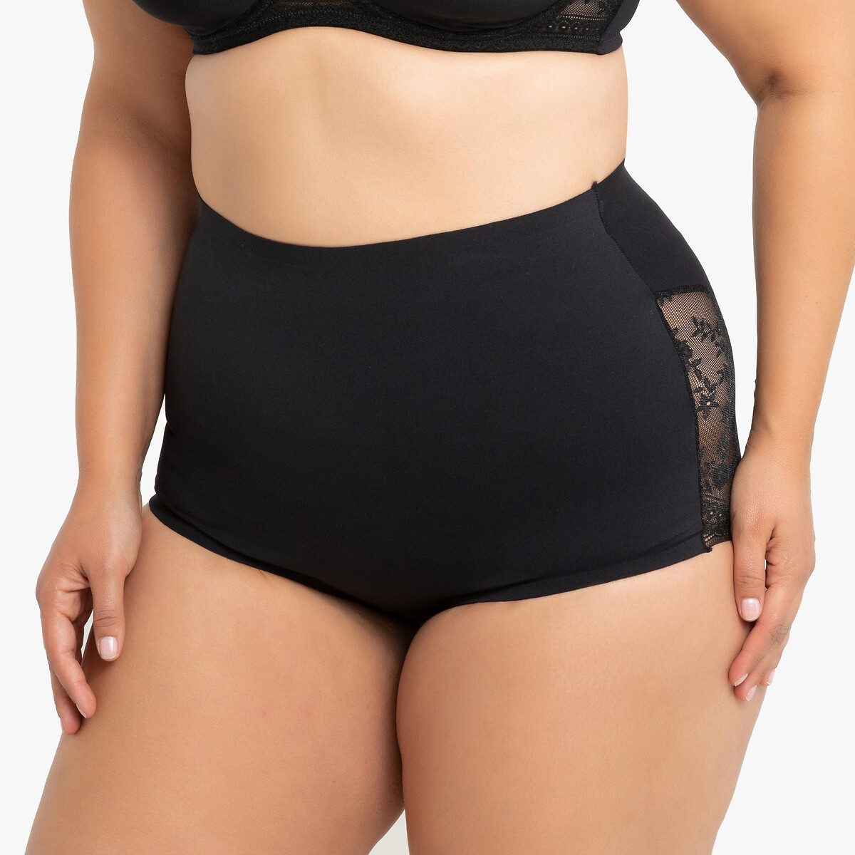 LA REDOUTE COLLECTIONS PLUS Hoge steunslip achterkant in kant
