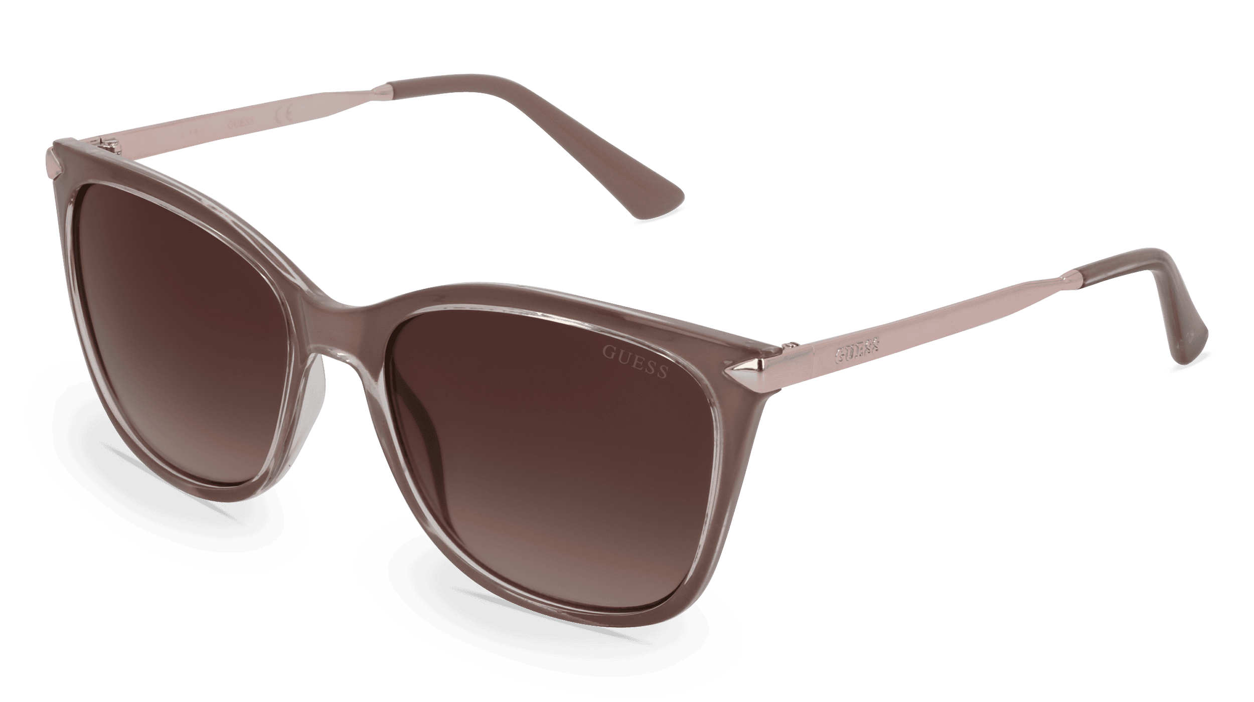 Guess GU7483 Unisex Zonnebril, Bruin glanzend