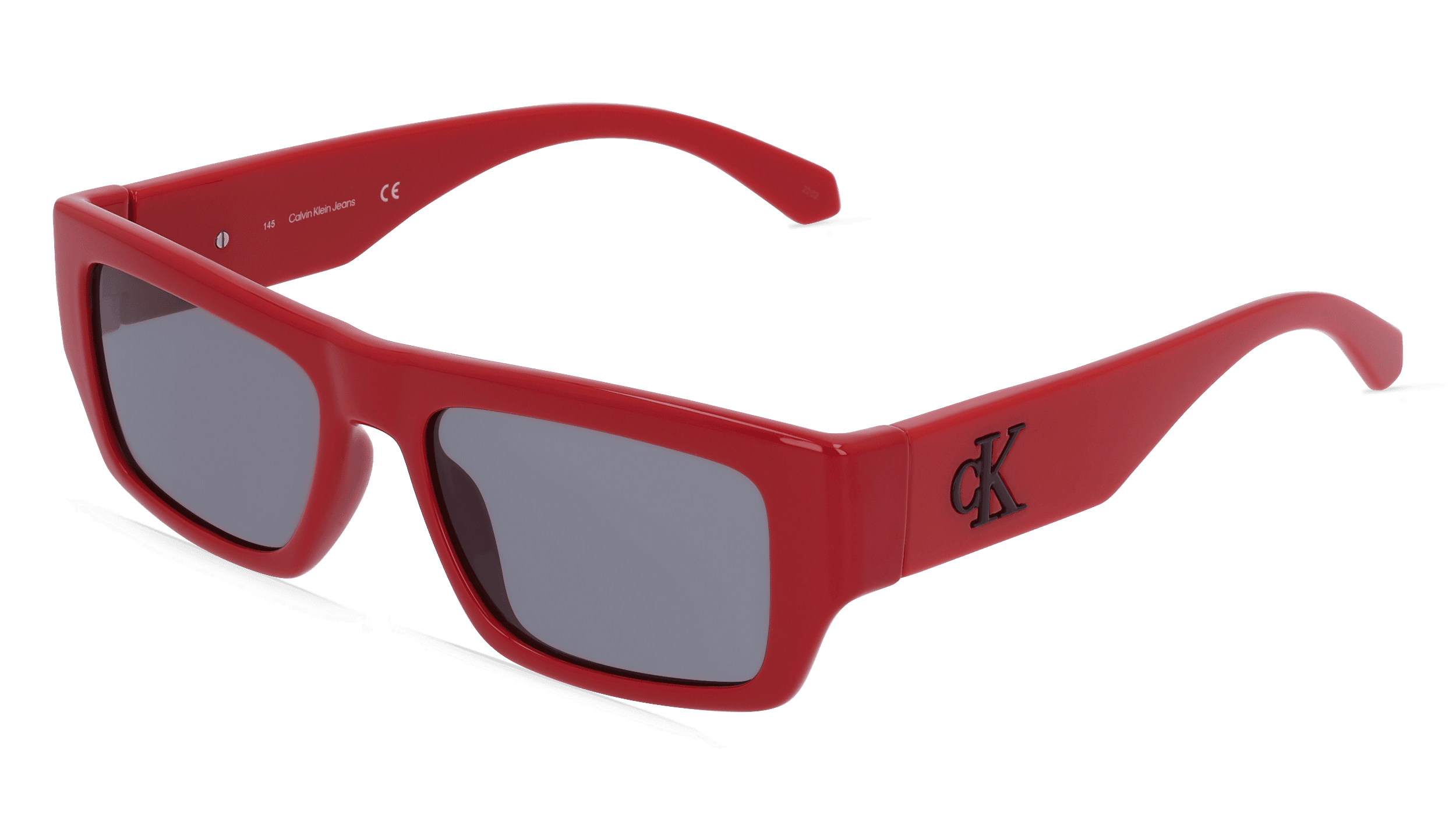 CALVIN KLEIN CKJ22635S Unisex Zonnebril, Rood glanzend