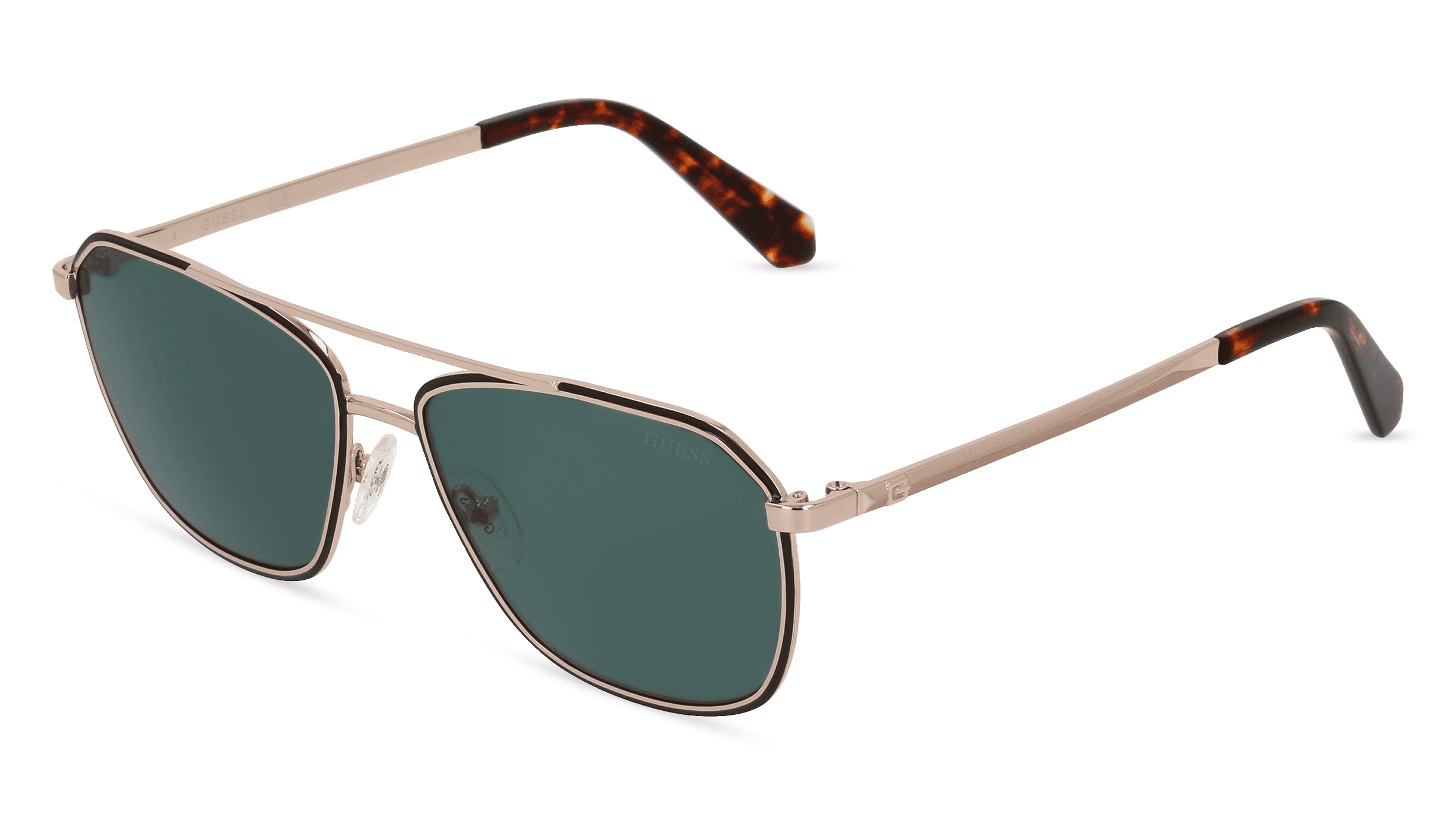 GUESS GU00046 Unisex Zonnebril, zwart goud