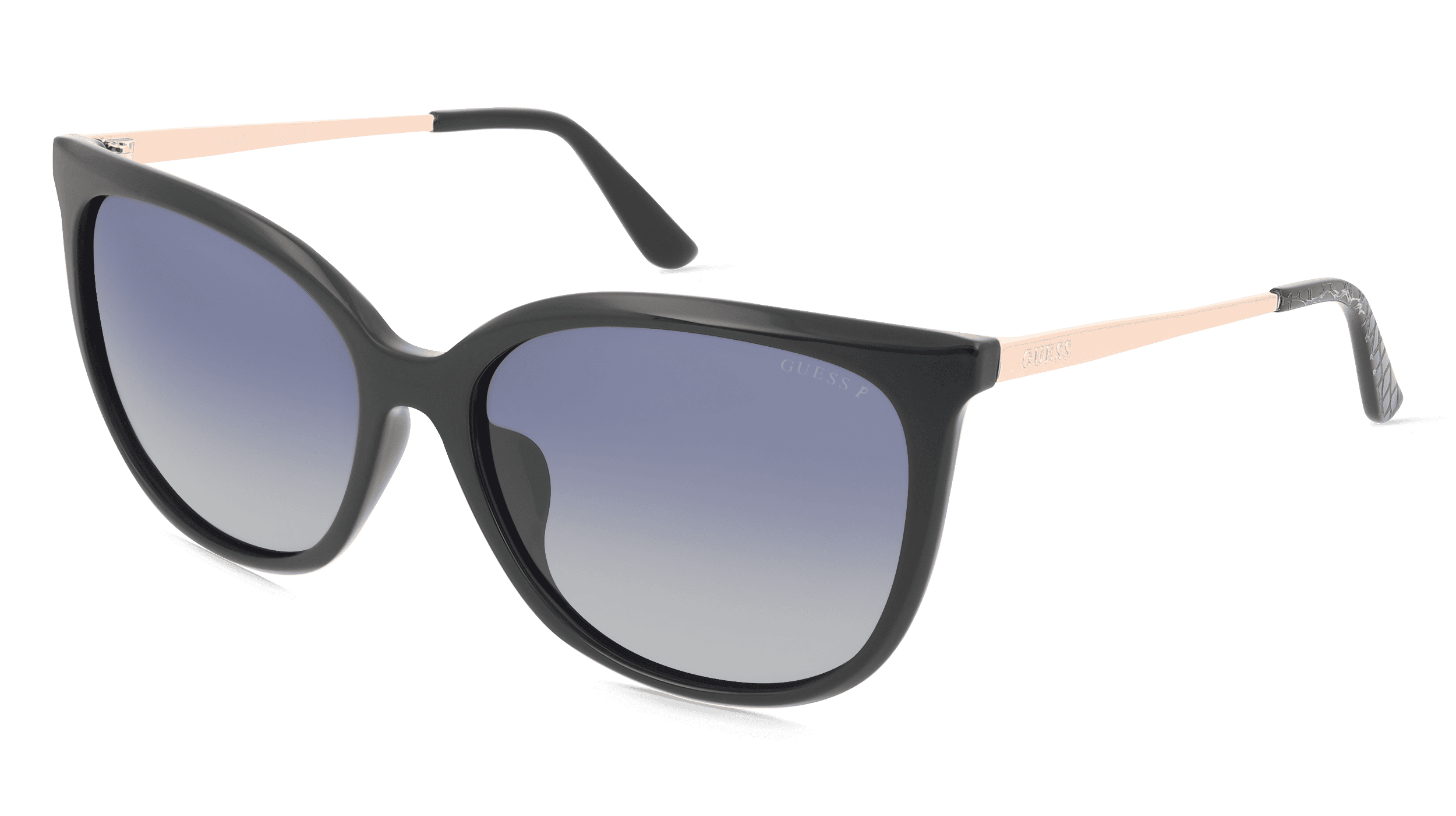 Guess GU00150-H Unisex Zonnebril, Zwart glanzend