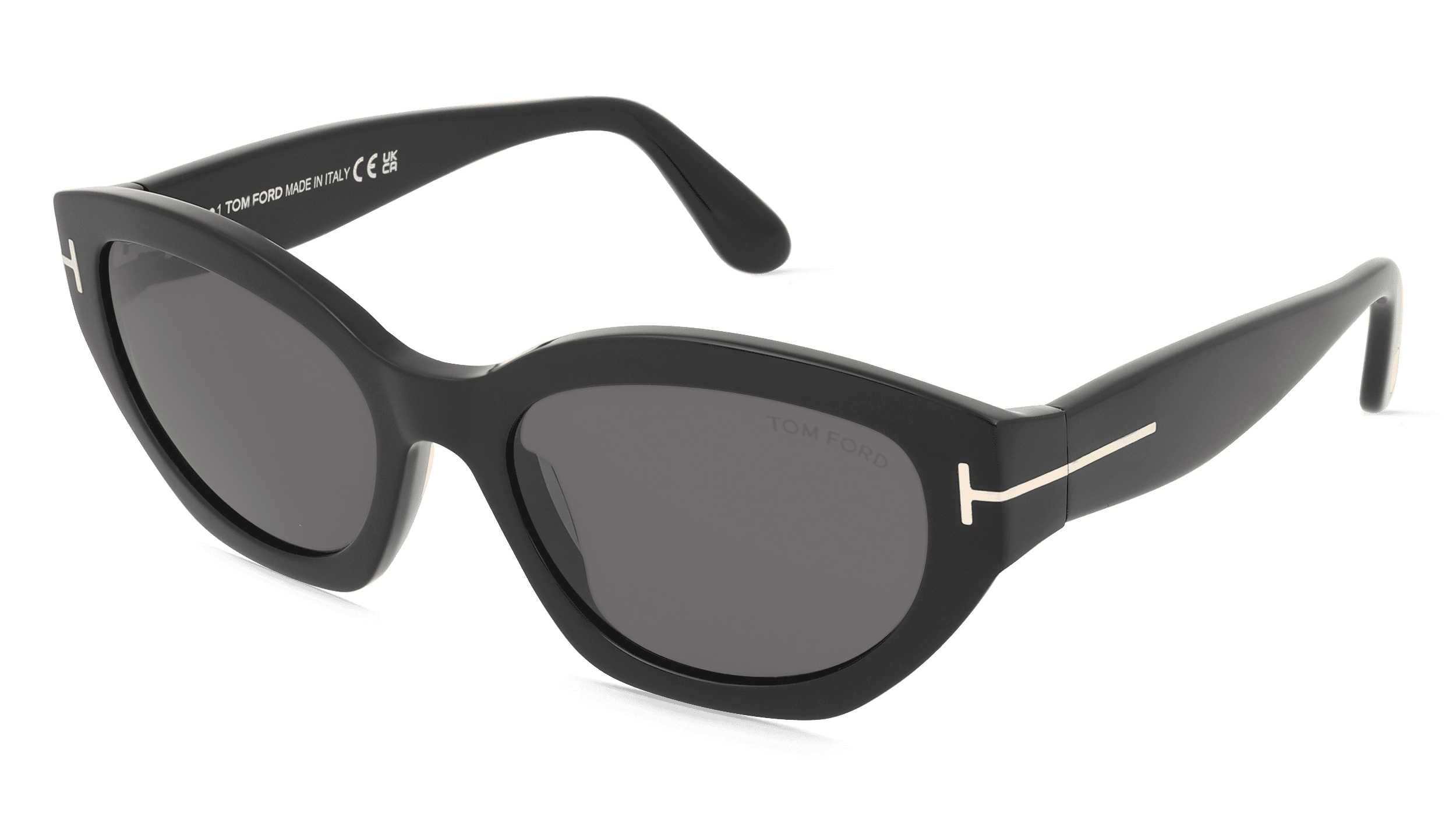 Tom Ford FT1086 Unisex Zonnebril, Zwart glanzend