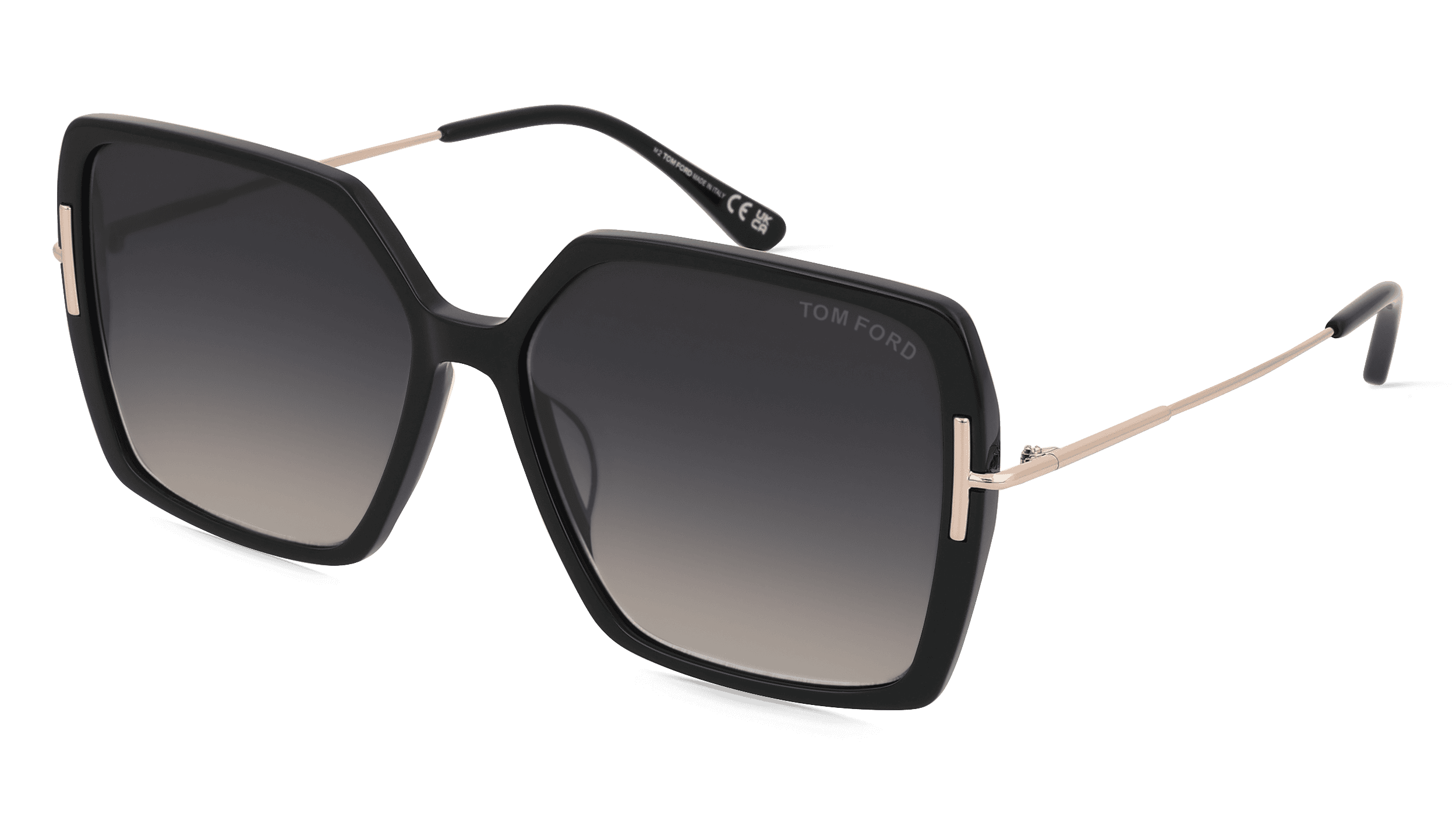 Tom Ford FT1039 JOANNA Unisex Zonnebril, Zwart glanzend