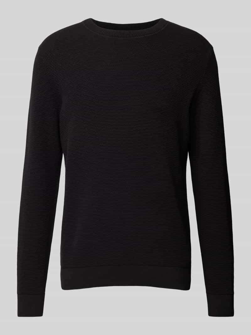 SELECTED HOMME Gebreide trui SLHROSS LS KNIT STRUCTURE CREW NECK NOOS