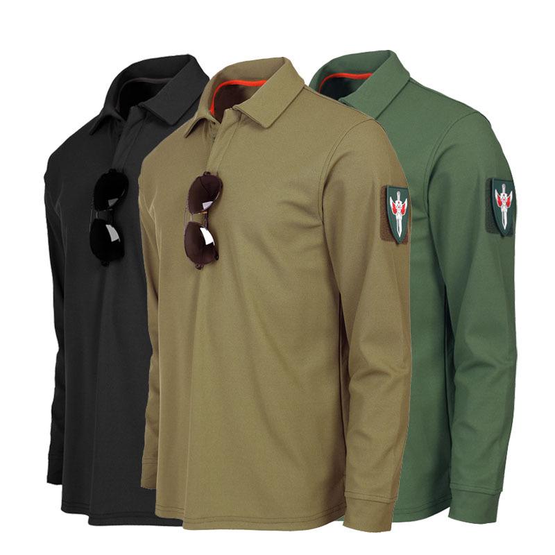 T-fengxinzi Outdoortrainings-T-shirt Groot herentrainings-T-shirt met lange mouwen, elastisch en zweetafvoerend XXXL zwart