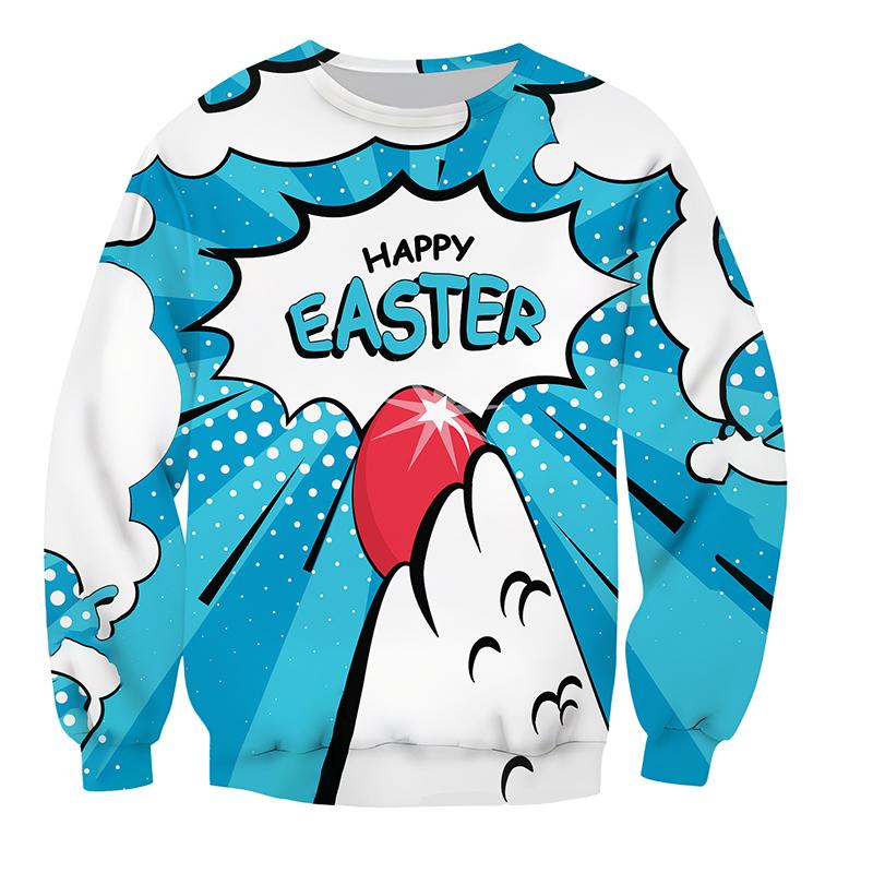 Haikou nori Herfst trui met ronde hals Herenkleding met lange mouwen Paassfeer Modieus, comfortabel en veelzijdig ontwerp 6XL