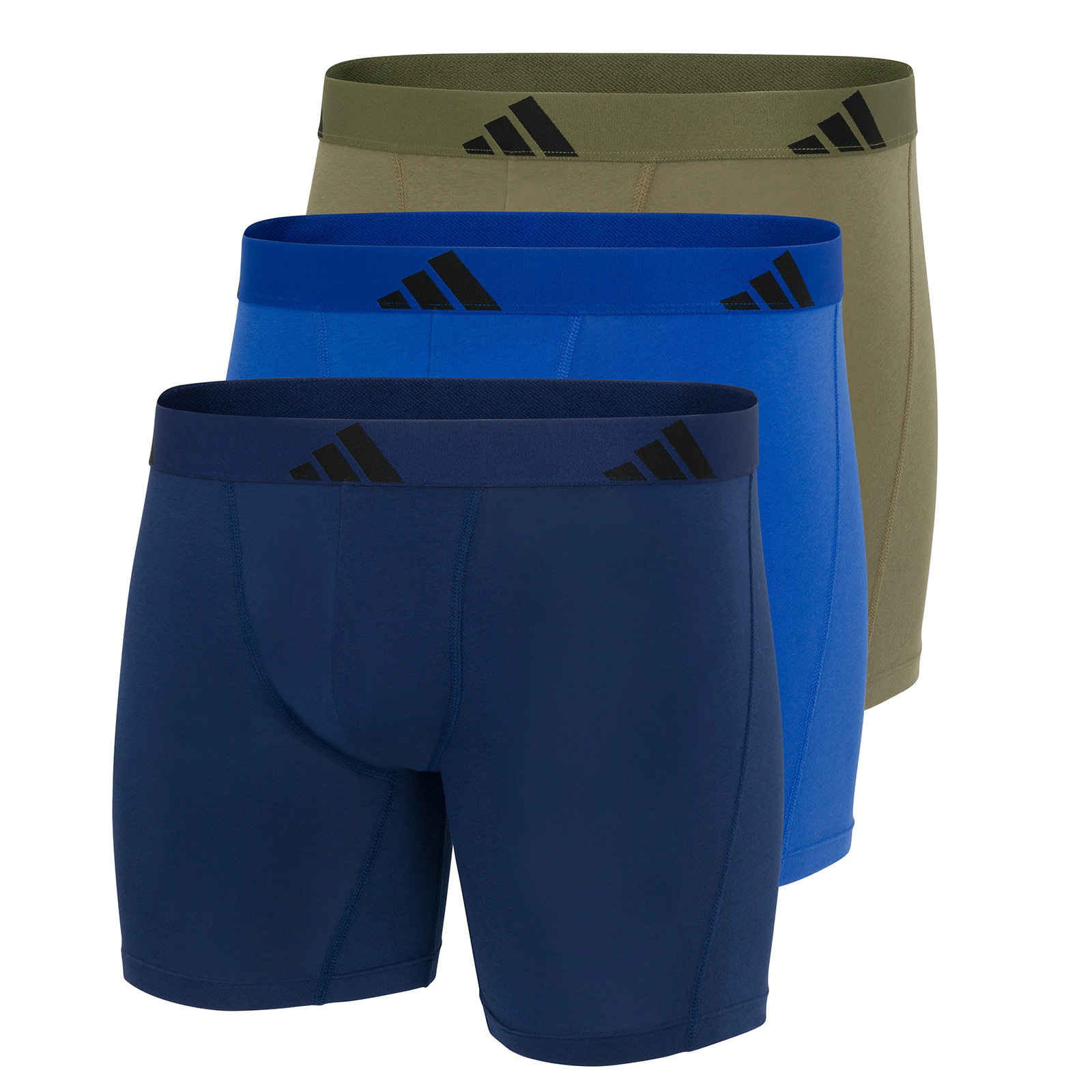 Adidas Sportswear Boxershort Active Flex Cotton met iets langere pijp (Set van 3)