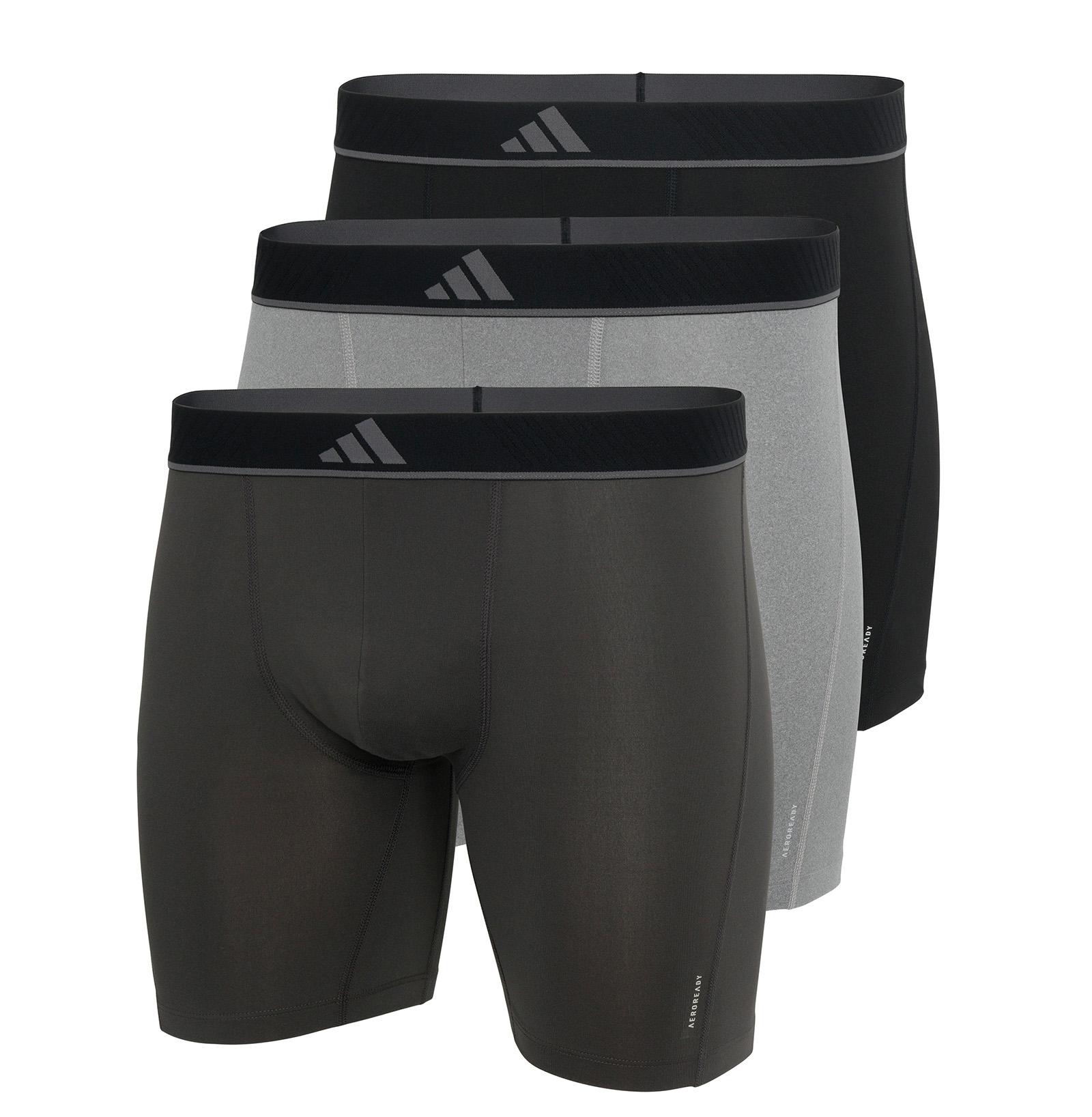 Adidas Sportswear Boxershort Active Micro Flex Met langere pijpen (Set van 3)