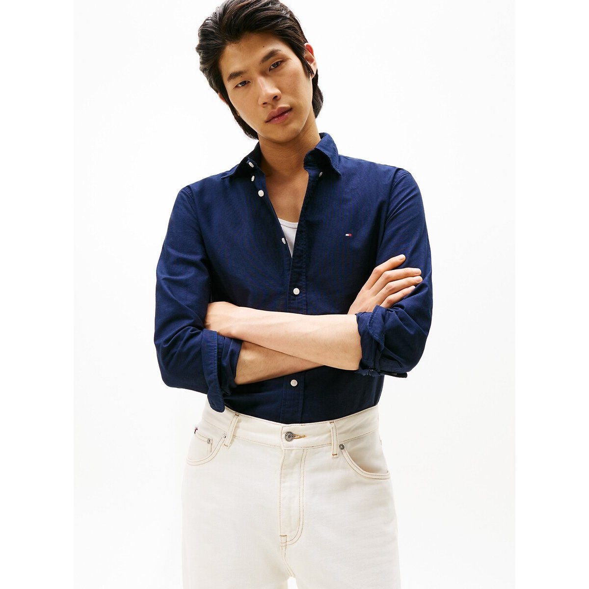Tommy Hilfiger Overhemd met lange mouwen SOLID HERITAGE OXFORD RF SHIRT