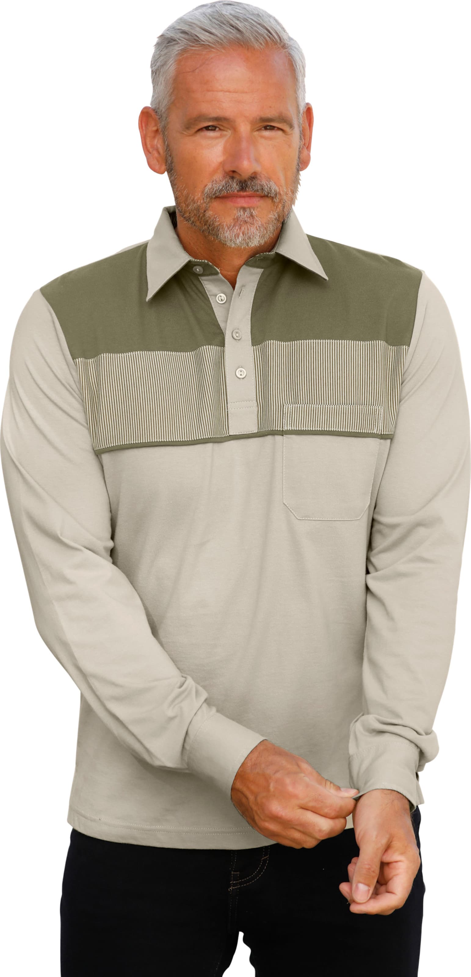 Catamaran Poloshirt met lange mouwen (1-delig)