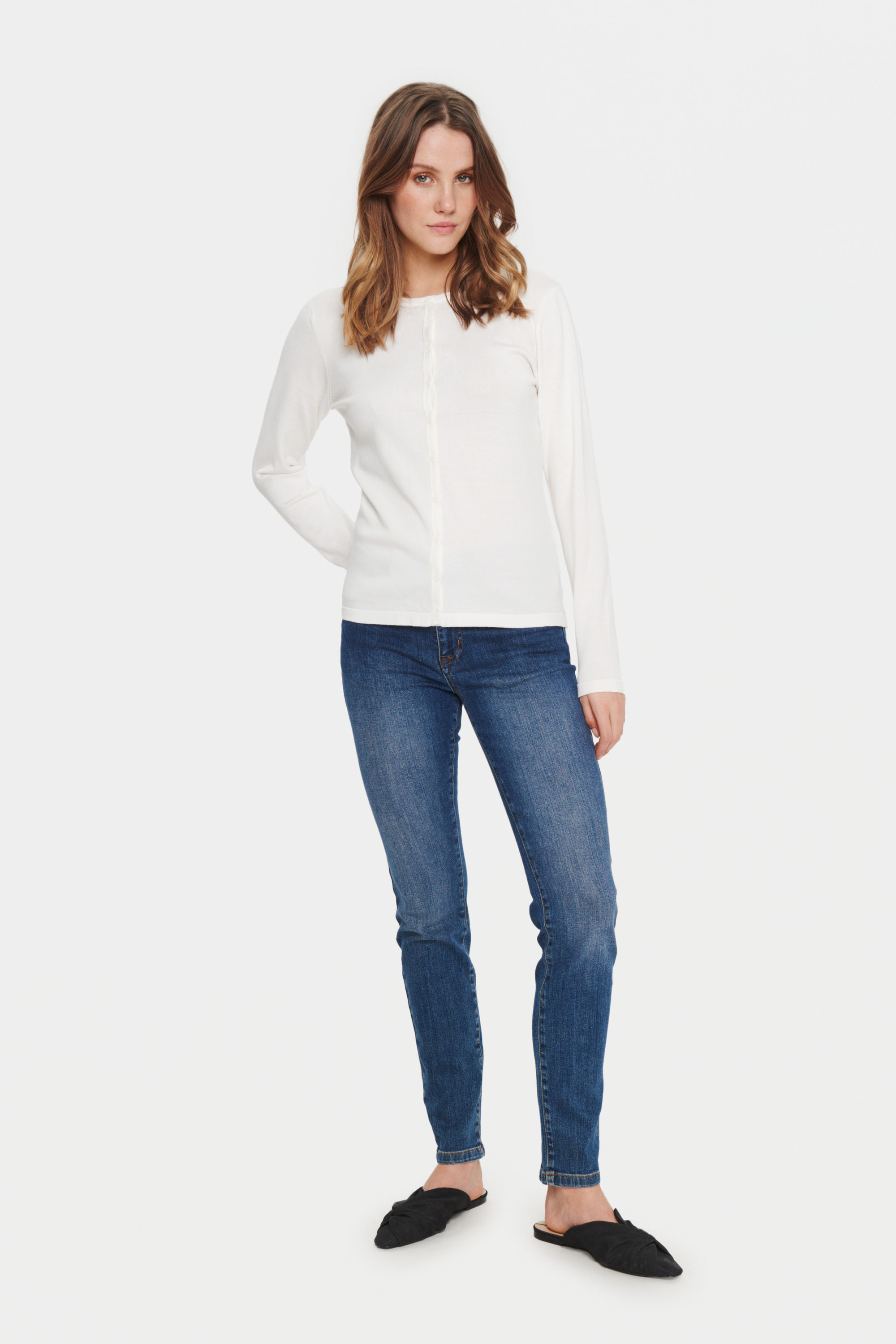 Saint Tropez Vest A8661, MilaSZ R-Neck Cardigan