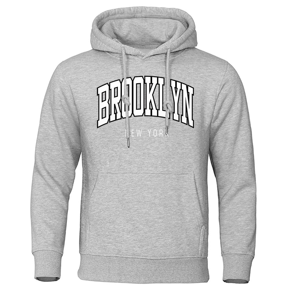 Boutique sports suit series 2 New York Brooklyn Hip Hop Brief Heren Hoodie Losse Casual Nieuwe Hoody Warme Fleece Streetwear Persoonlijkheid Mode Mannen Sweatshirt 3XL