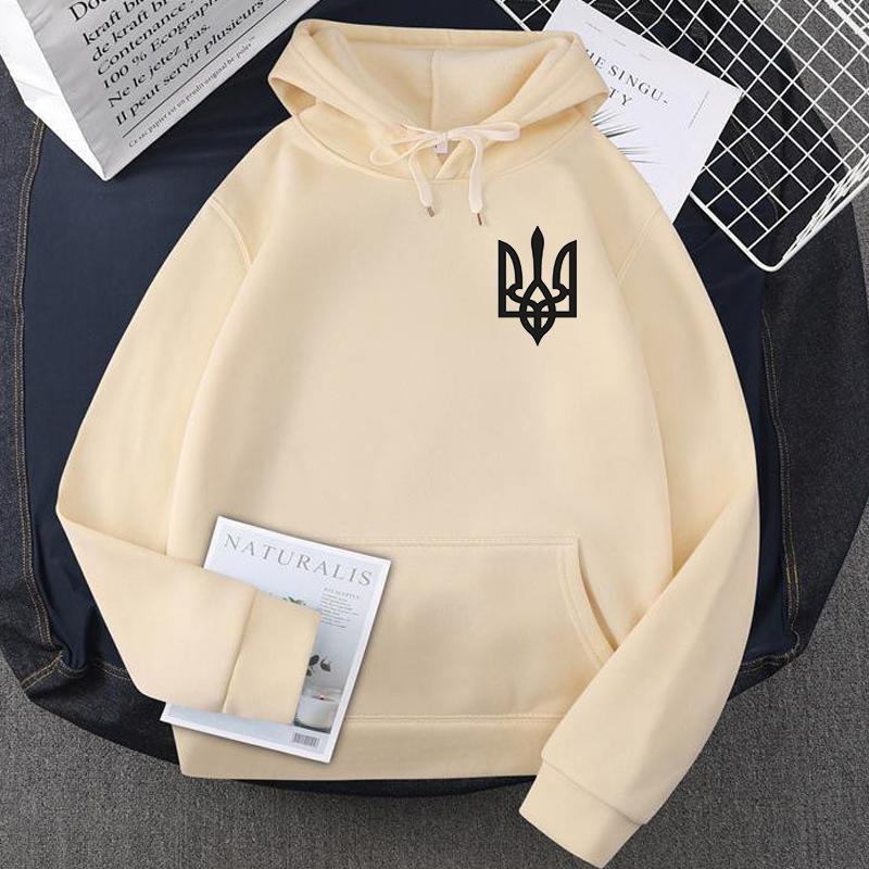 Xuhaijian02 Oekraïne Hoodie Heren Pullover Zelensky Oekraïense Heren Sweatshirt Harajuku Fleece Winter Stand met Oekraïne Hooded Sweatshirt Capuchon XL