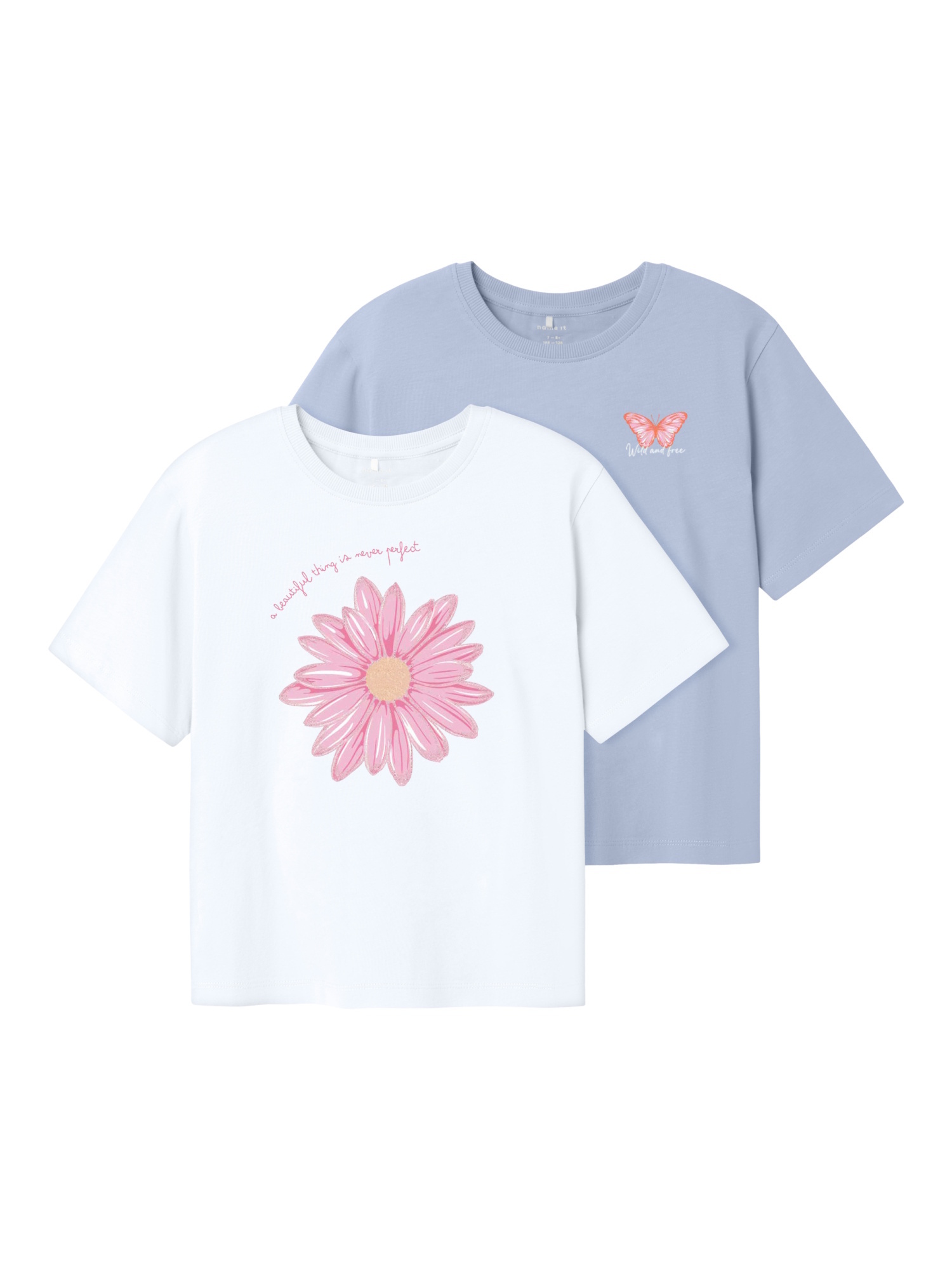 Name It T-shirt NKFHELKA 2P SS NREG TOP PB (set, 2-delig)