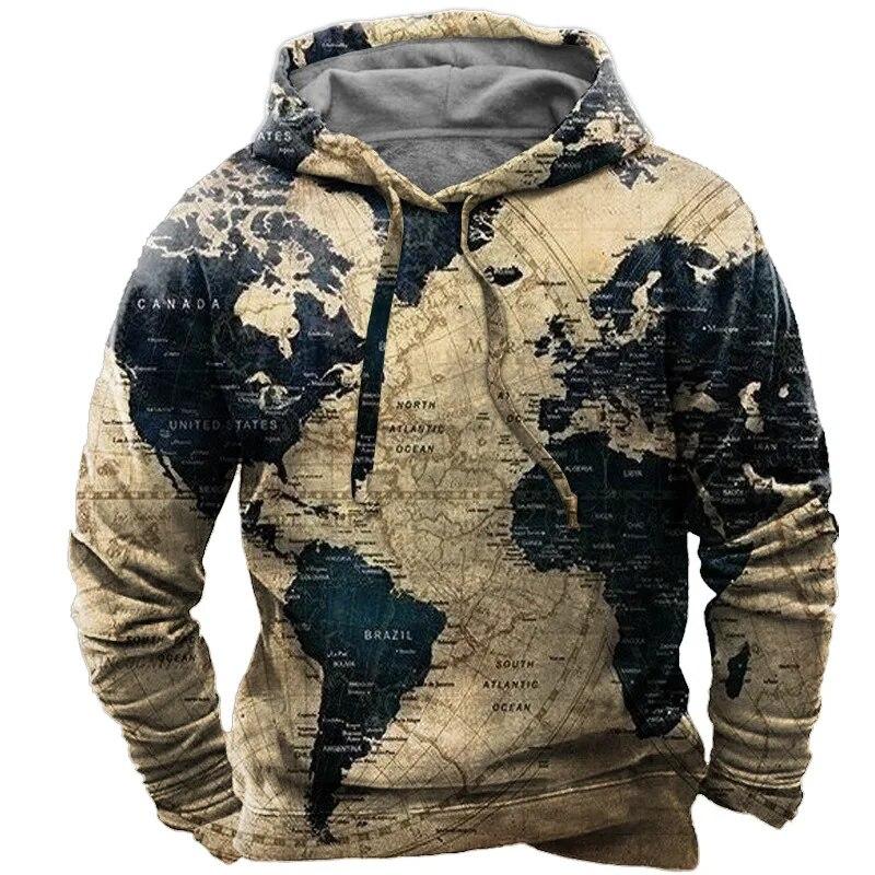 Nihao Harajuku Heren Sweatshirt Retro Hoodie Nautische Grafische Straat Oversized Top Trui Winter Casual Sweatshirt Met Lange Mouwen 4XL