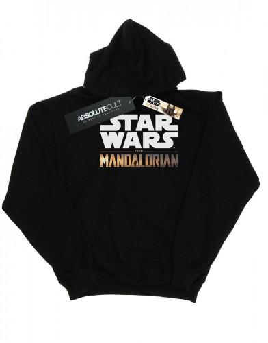 Star Wars heren hoodie met het Mandalorian-logo L wit