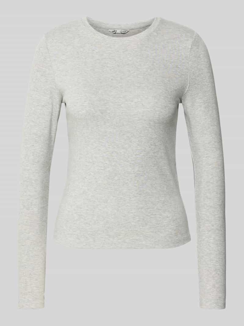 Only Shirt met lange mouwen ONLRILEY O-NECK L/S TOP JRS
