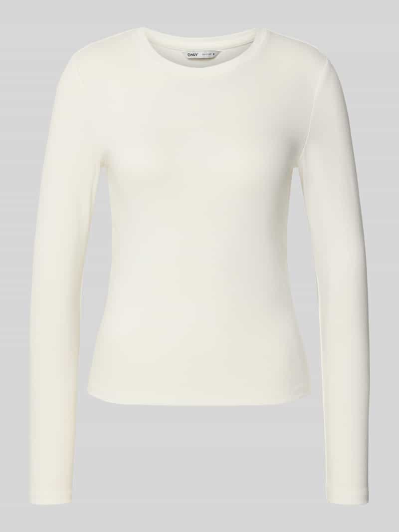 Only Shirt met lange mouwen ONLRILEY O-NECK L/S TOP JRS