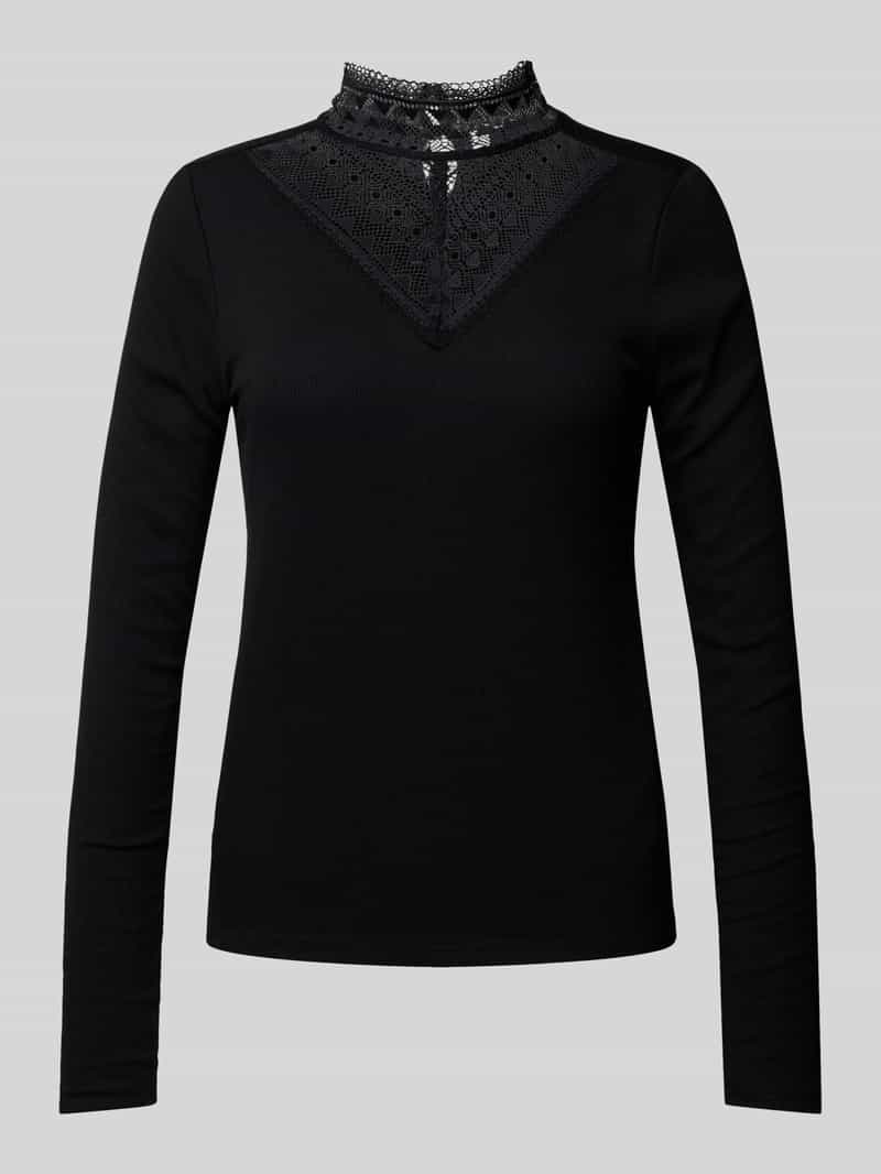 Q/S designed by Shirt met lange mouwen met inzet bovenaan