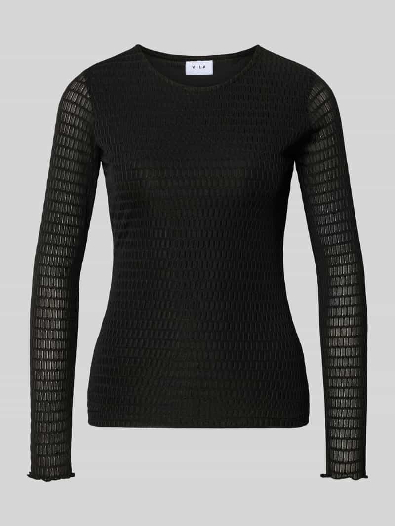 Vila Shirt met lange mouwen RINE O-NECK L/S TOP - NOOS