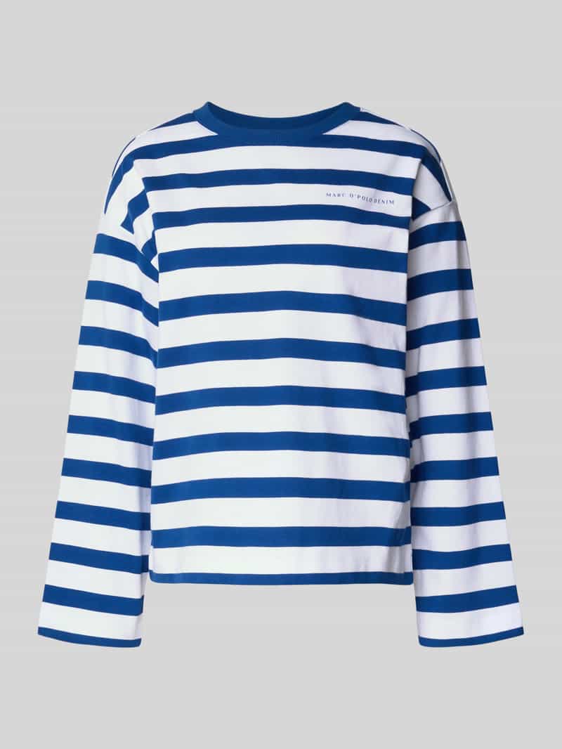 Marc O'Polo DENIM Shirt met lange mouwen gestreept, oversized, biologisch katoen