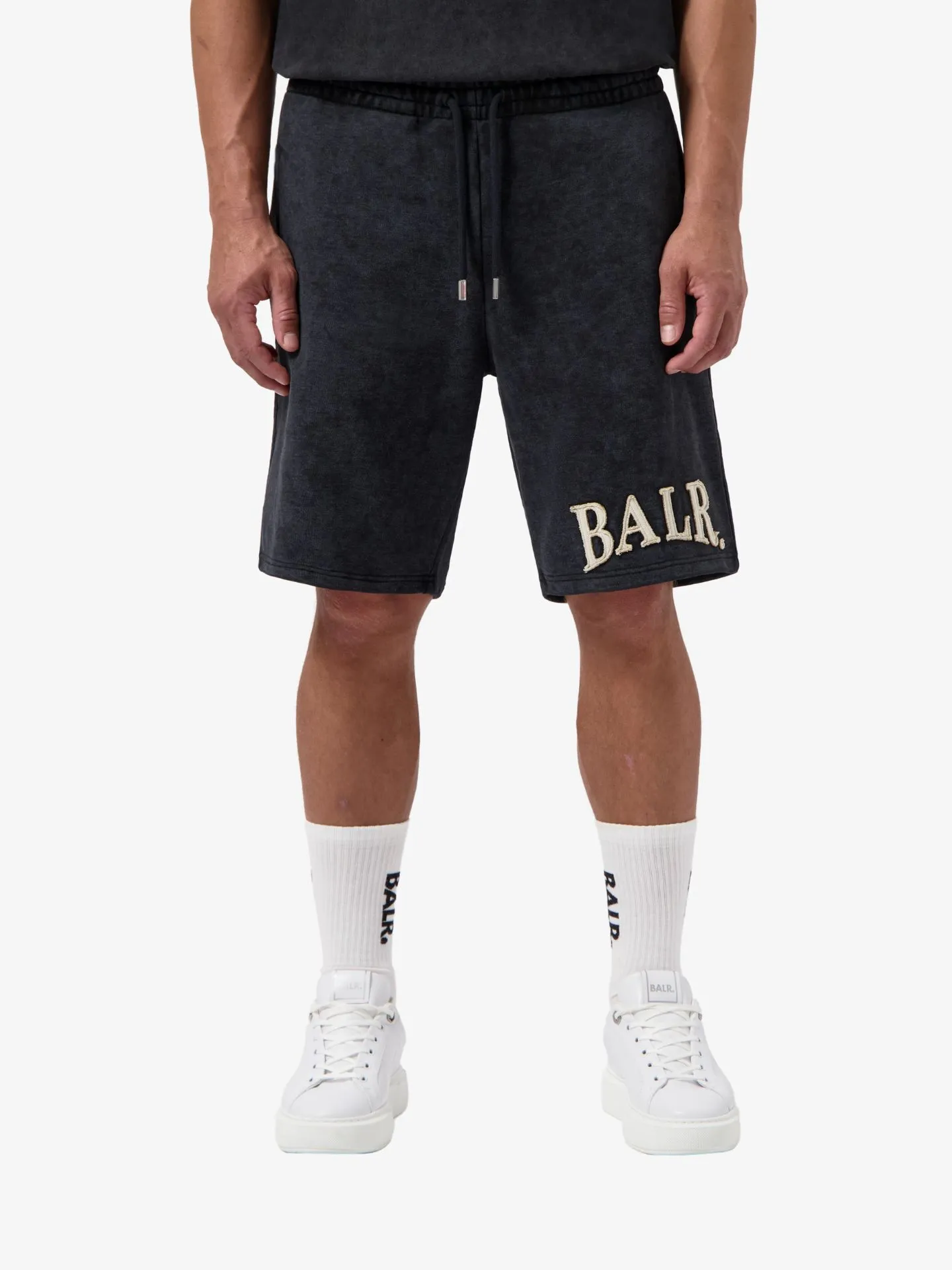 BALR. Heren short urban washed zwart