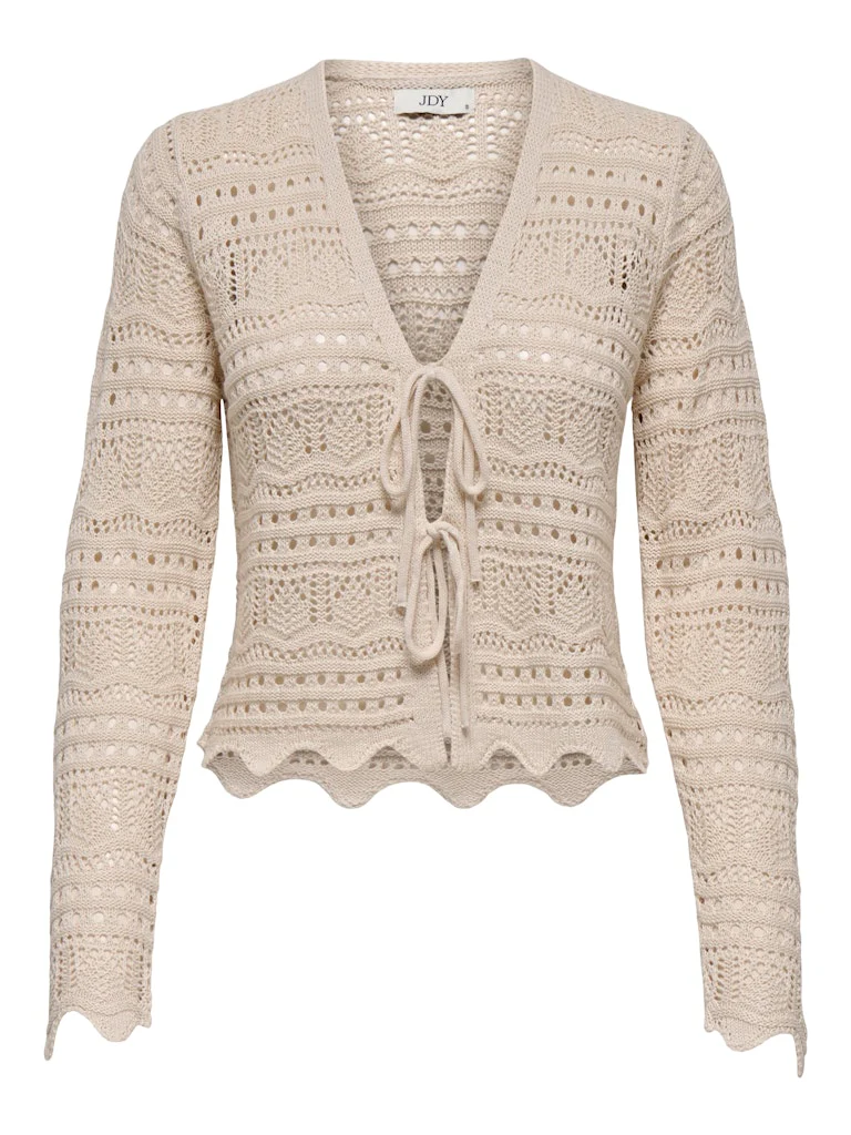 Jacqueline de Yong Sun lay l/s v-neck tie cardigan
